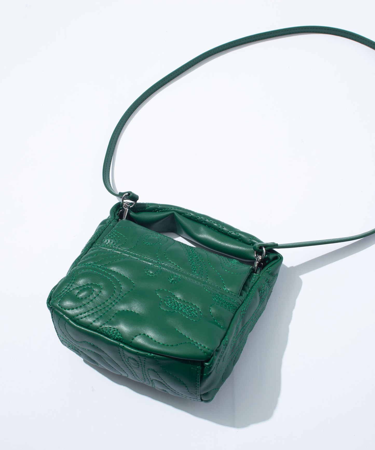 TECH LEATHER CONTOUR MINI POUCH