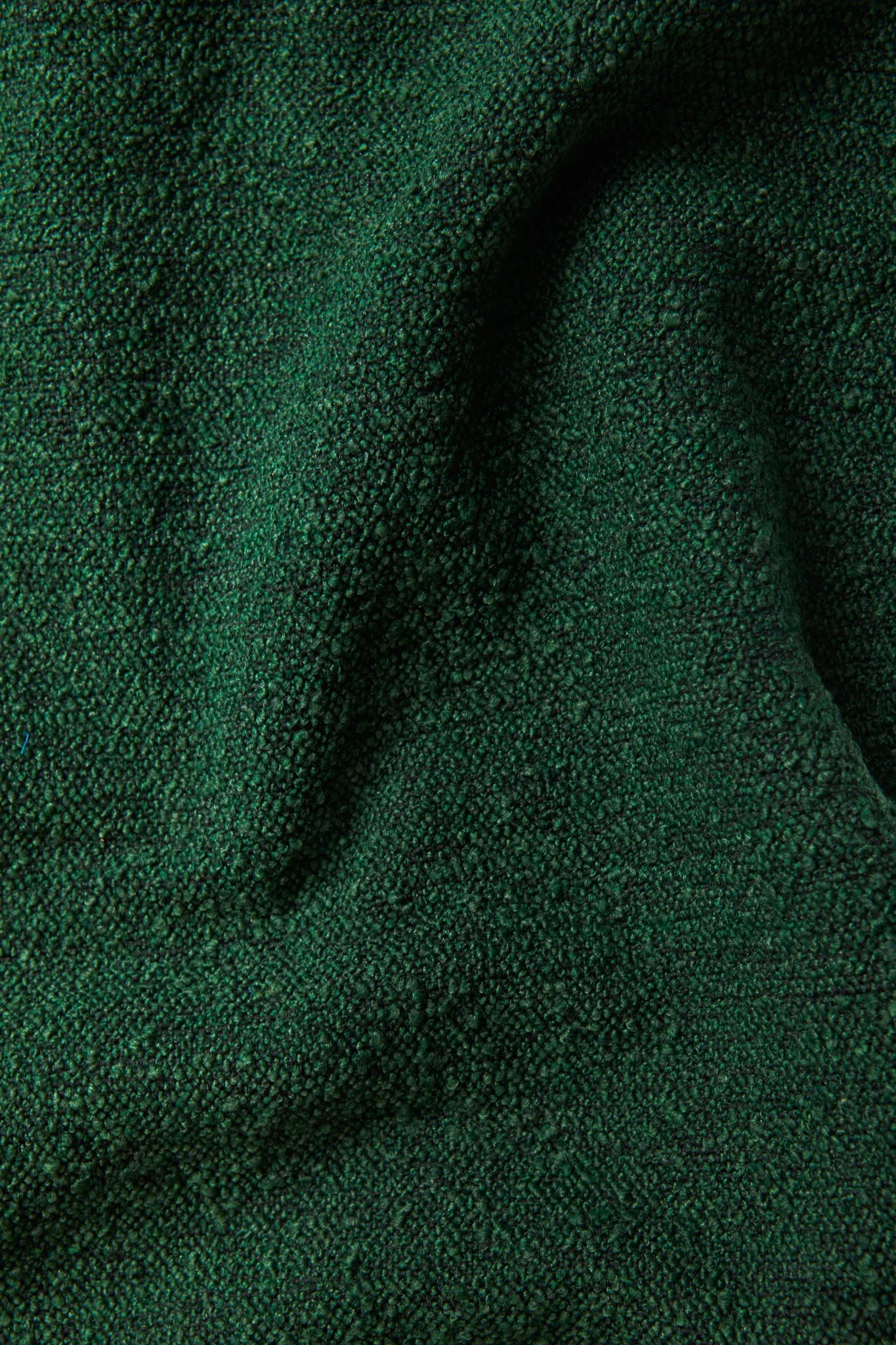 Junior Boucle Cushion - Forest Green