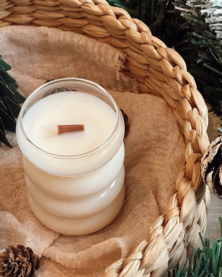Cloud Glass Candle - Home For The Holidays