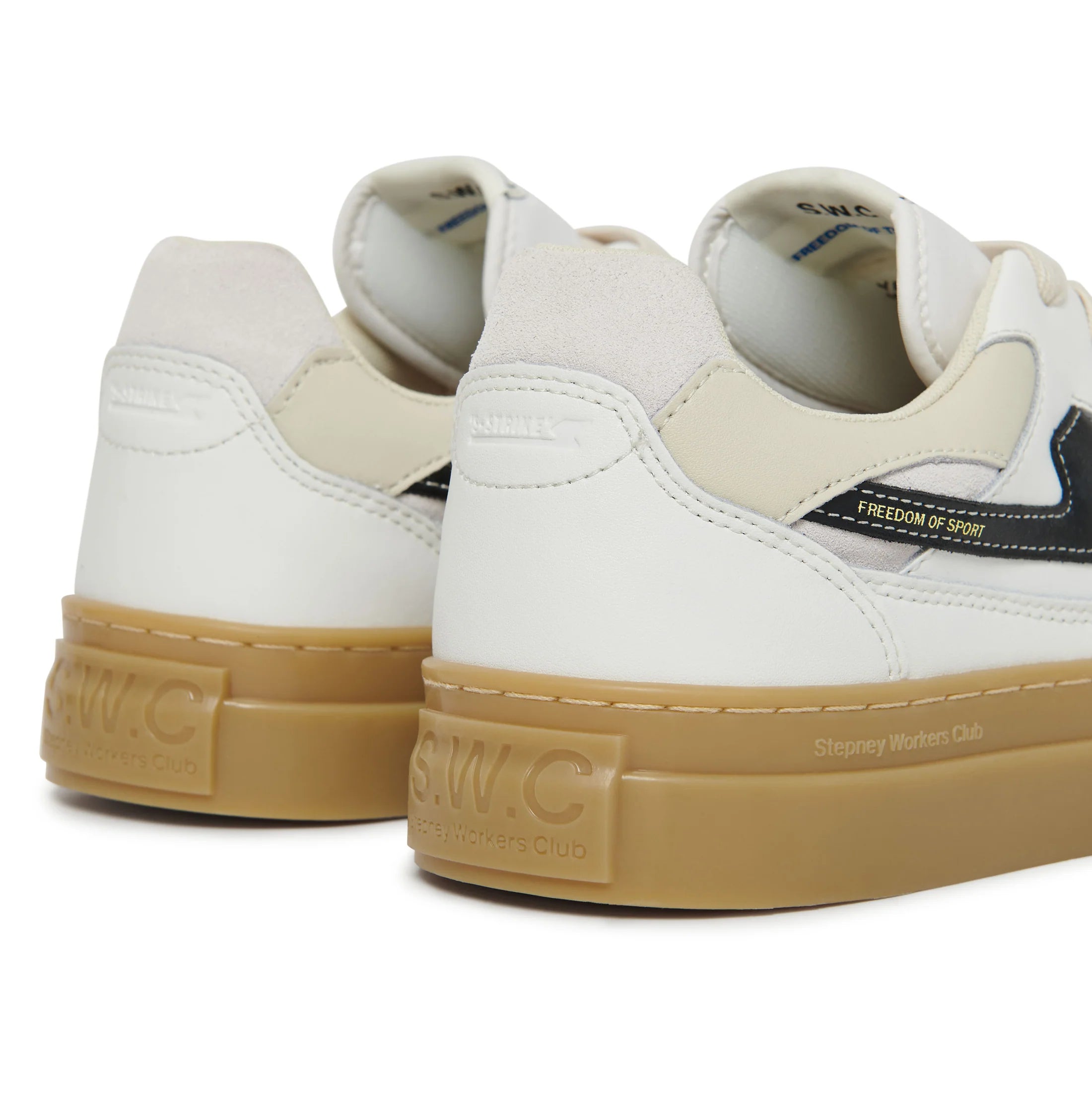 PEARL S-STRIKE LEATHER MIX M - WHITE GUM