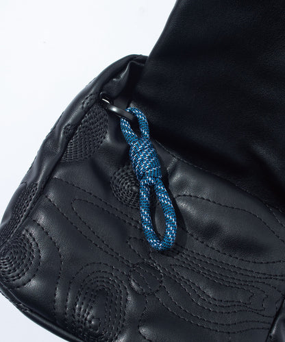 TECH LEATHER CONTOUR MINI POUCH