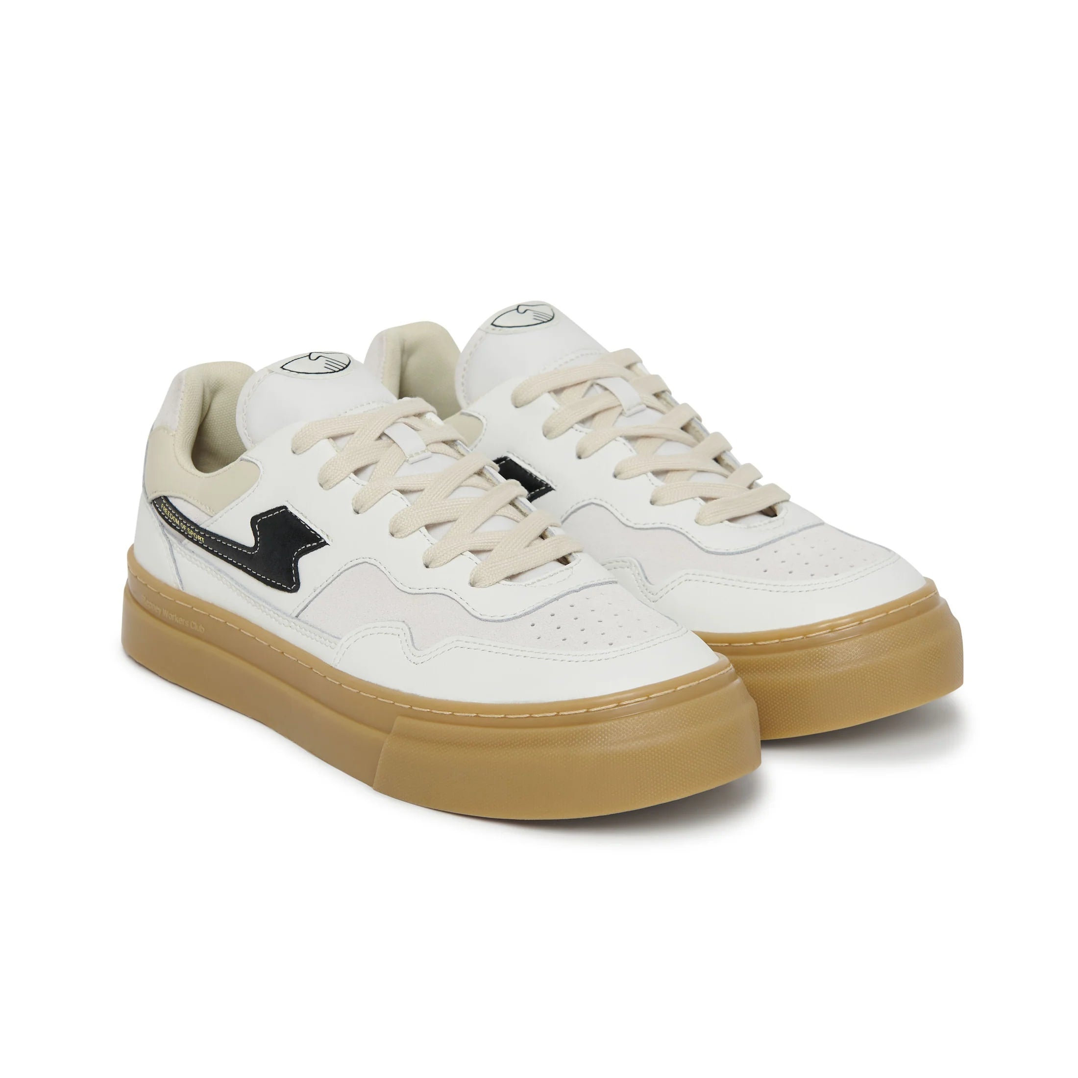 PEARL S-STRIKE LEATHER MIX M - WHITE GUM