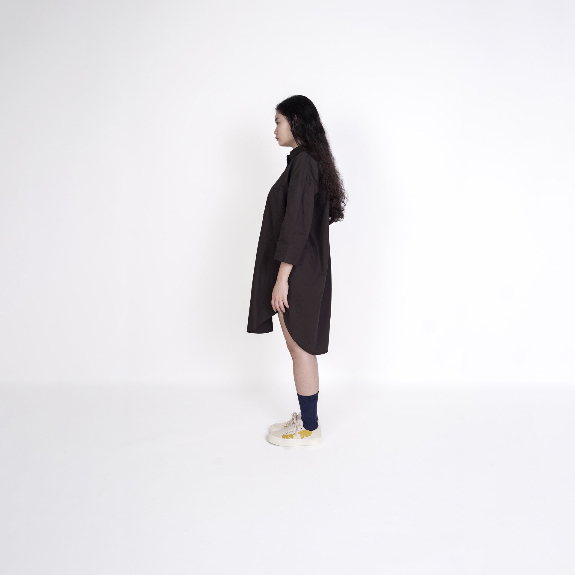 CCC 1.0 | Women Shirt Dress - Charcoal Cedar